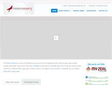 Tablet Screenshot of freelancerexams.com